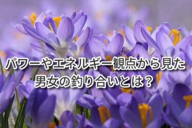 パワーやエネルギー観点から見た男女の釣り合いとは？